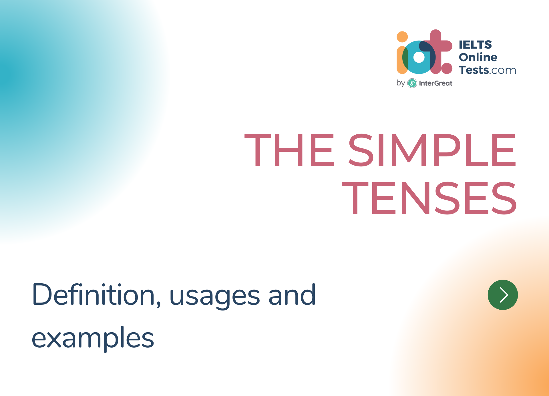 The Simple Tenses In English Grammar IELTS Online Tests